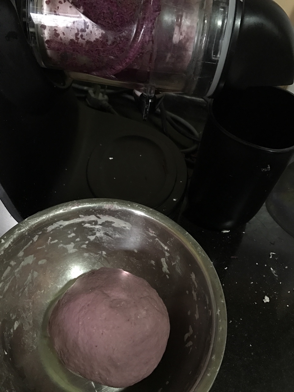 紫薯糖桂花包子的做法 步骤1