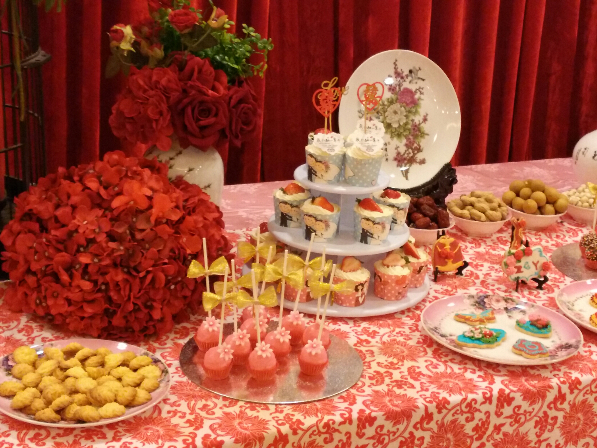 中式婚禮甜品台的做法 步骤12