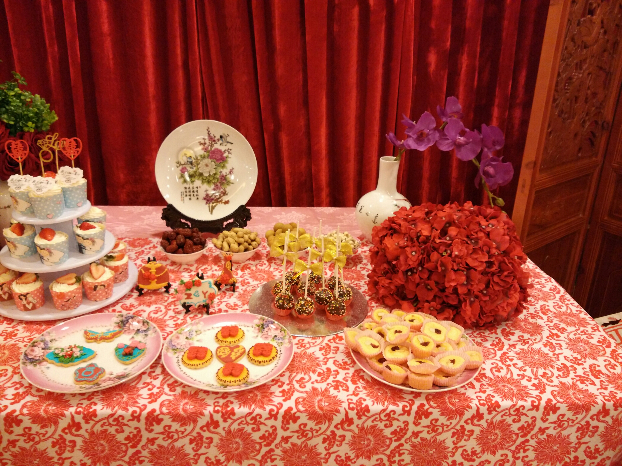 中式婚禮甜品台的做法 步骤13