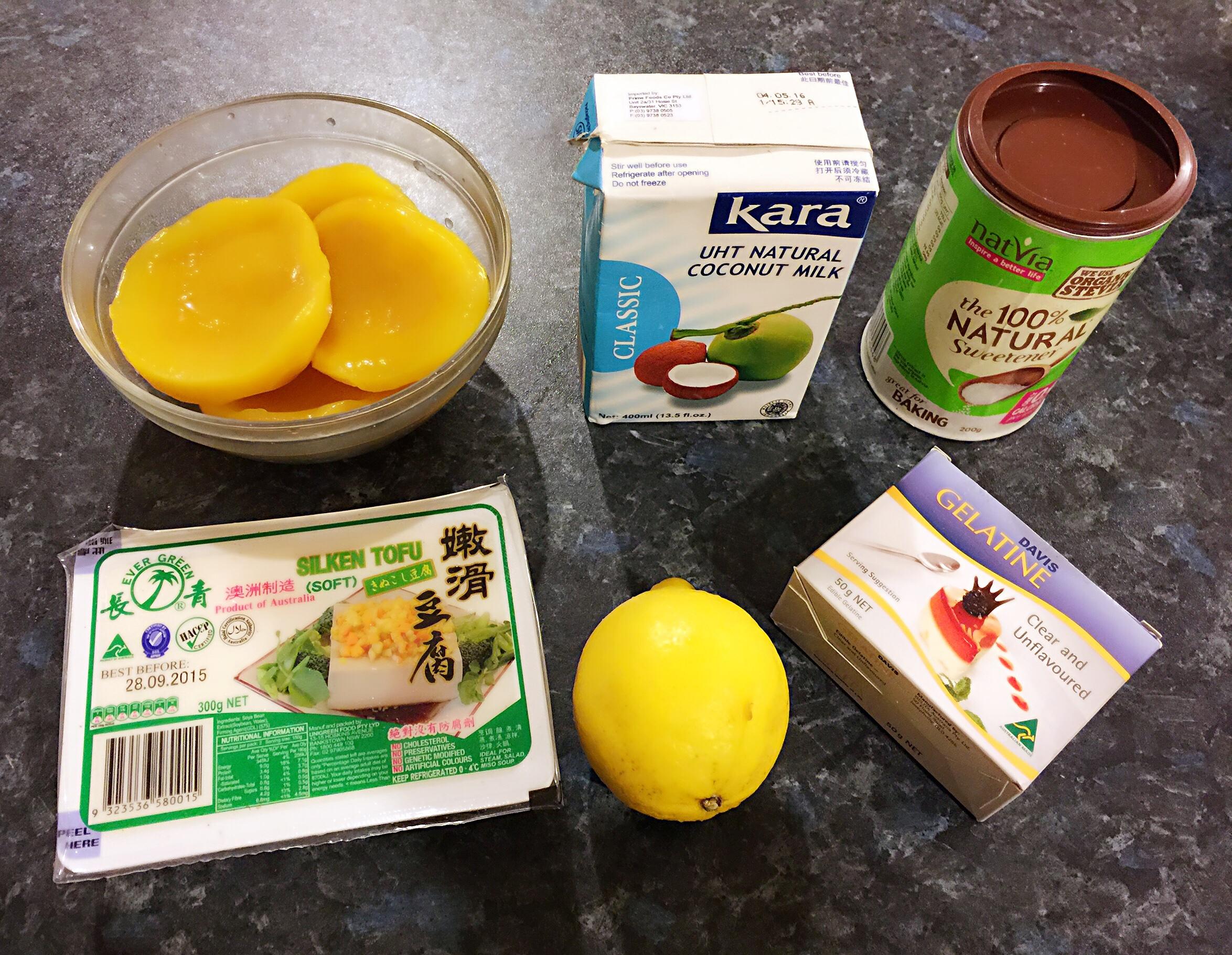 芒果豆腐飲/冰沙的做法 步骤1