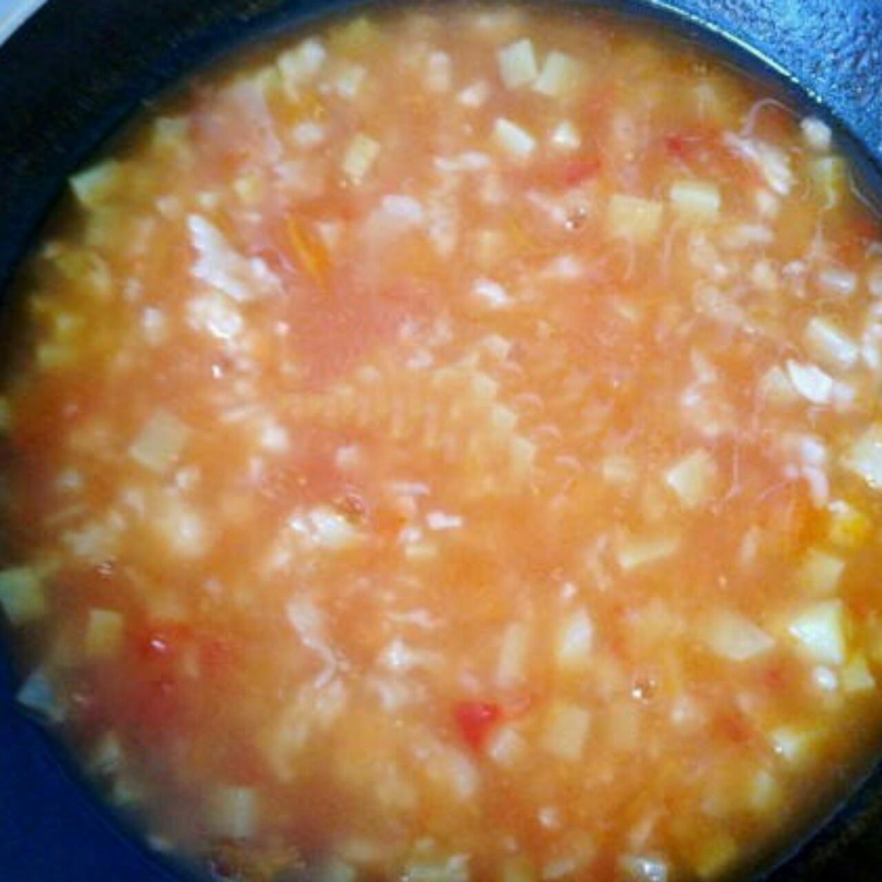 西紅柿土豆疙瘩湯的做法 步骤7