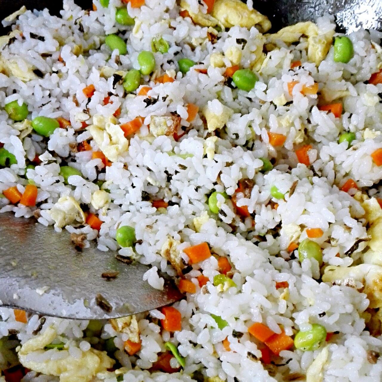 鹽菜（梅干菜）時蔬炒飯的做法 步骤5