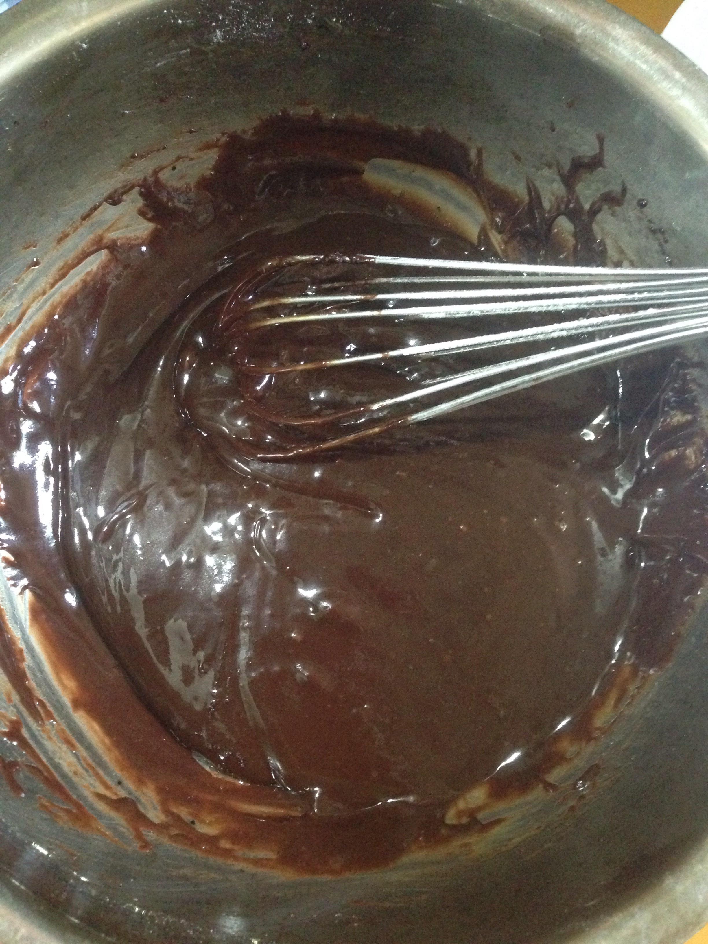 巧克力戚風蛋糕（不消泡版）的做法 步骤6