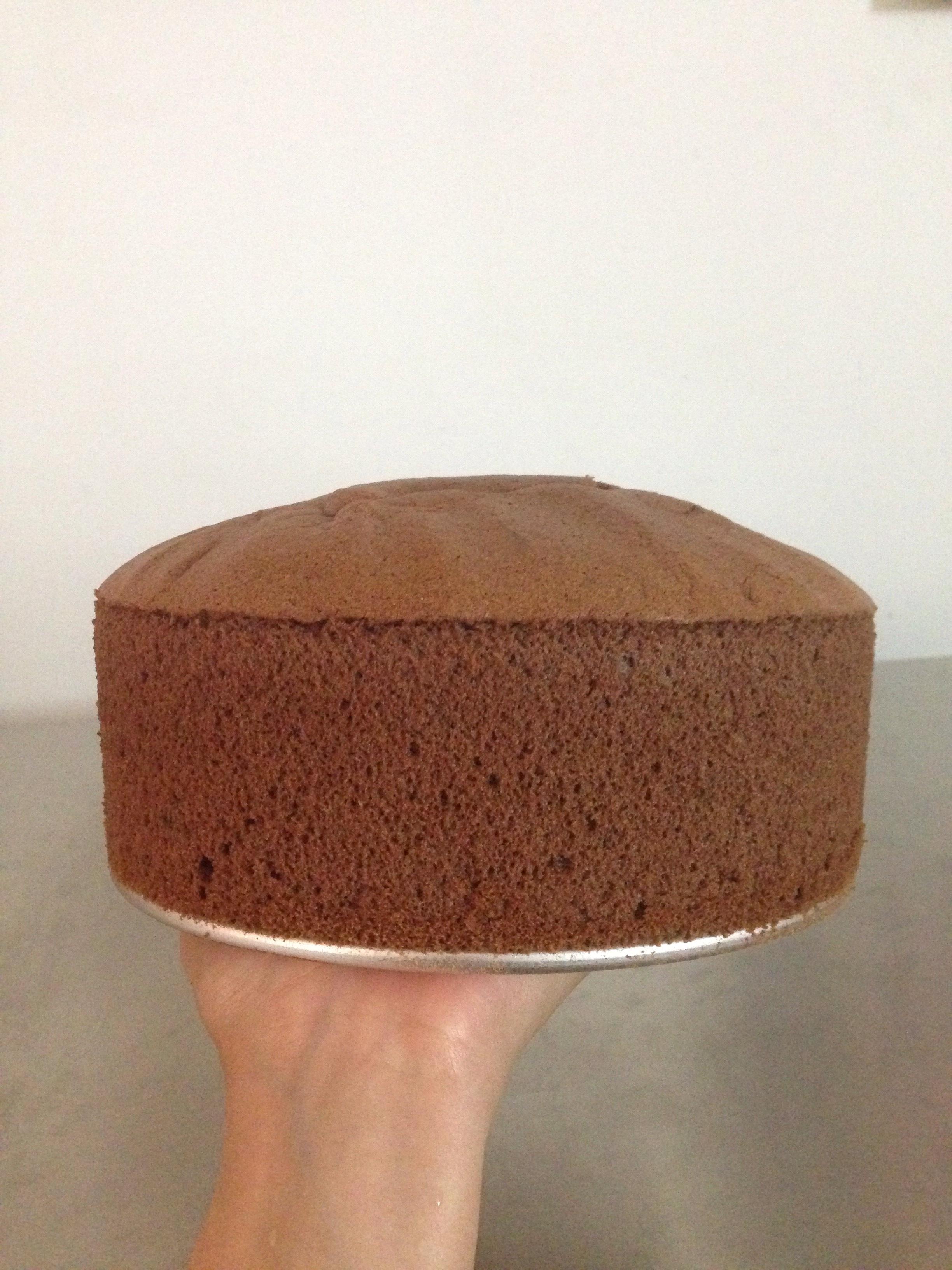 巧克力戚風蛋糕（不消泡版）的做法 步骤13