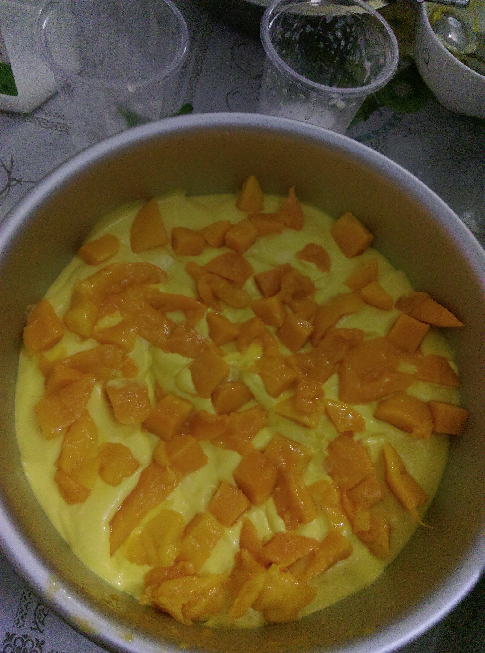 8寸芒果芝士蛋糕的做法 步骤8