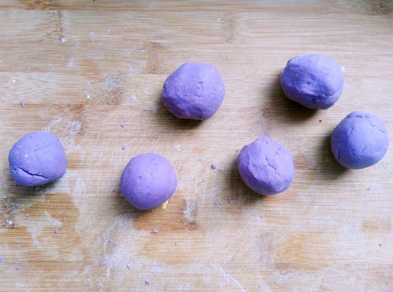紫薯糯米餅（夾心黑芝麻核桃醬或香蕉）南瓜糯米餅的做法 步骤5