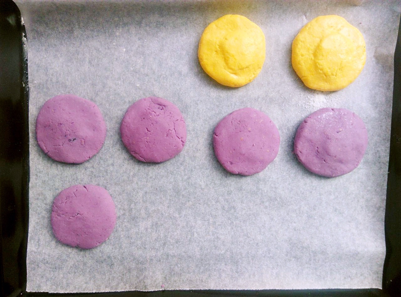 紫薯糯米餅（夾心黑芝麻核桃醬或香蕉）南瓜糯米餅的做法 步骤8