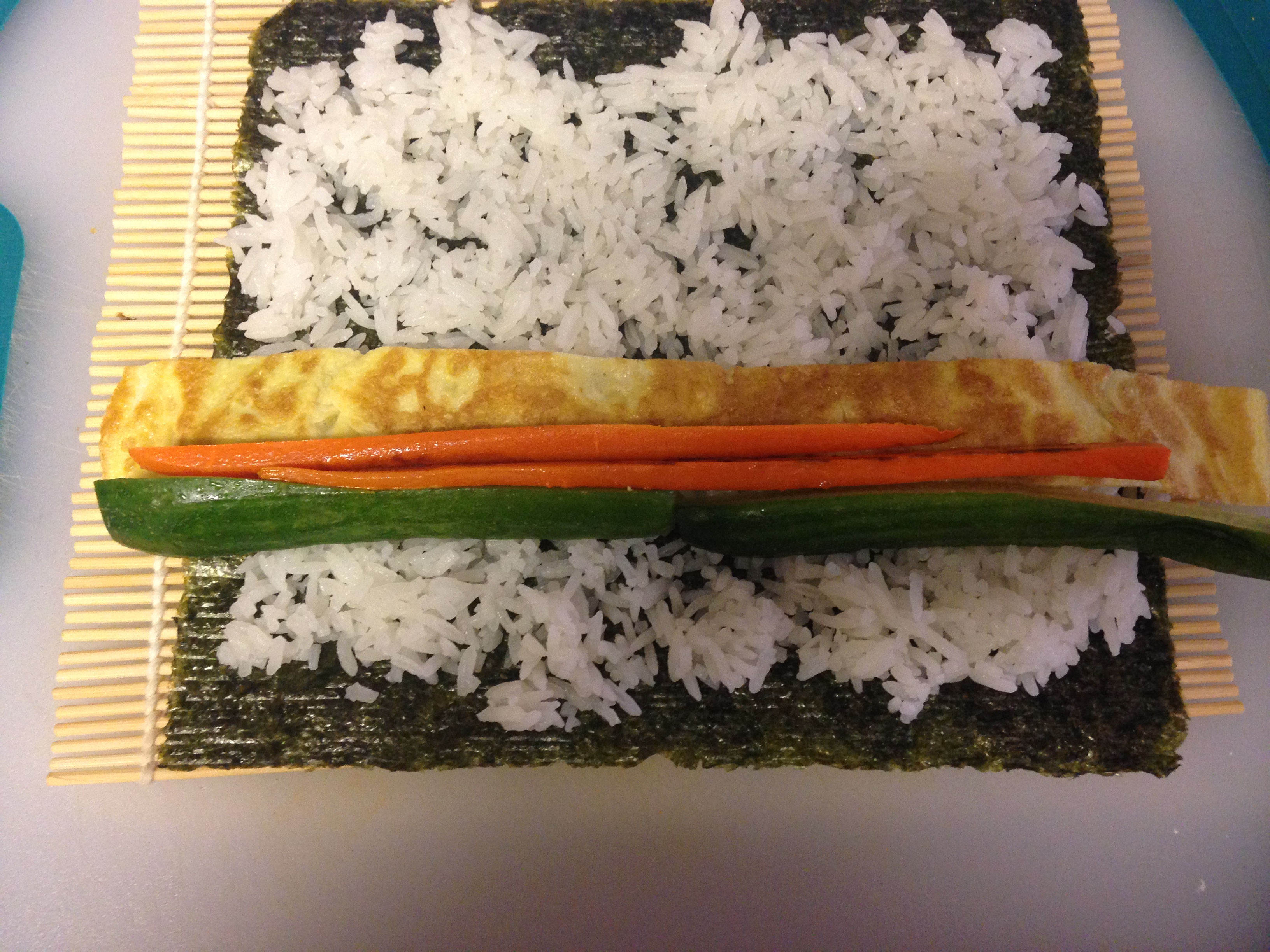 紫菜包飯 壽司卷 簡易版本的做法 步骤3