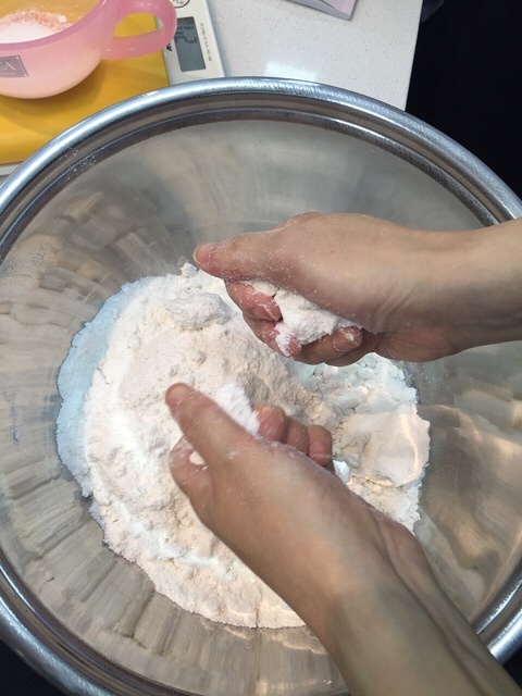 韓式抹茶蕾絲米糕詳細制作步驟的做法 步骤3