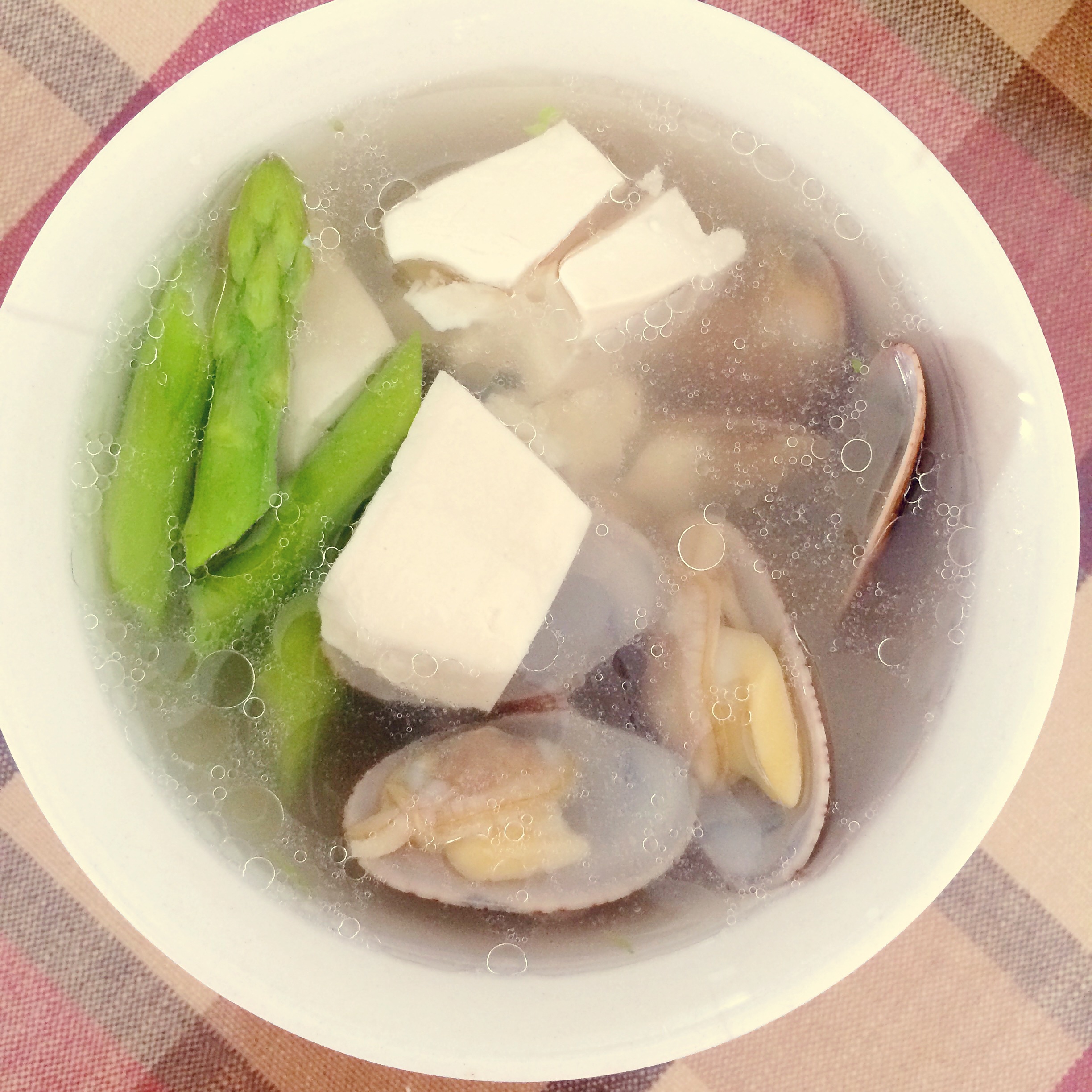 豆腐花甲蘆筍湯的做法 步骤3