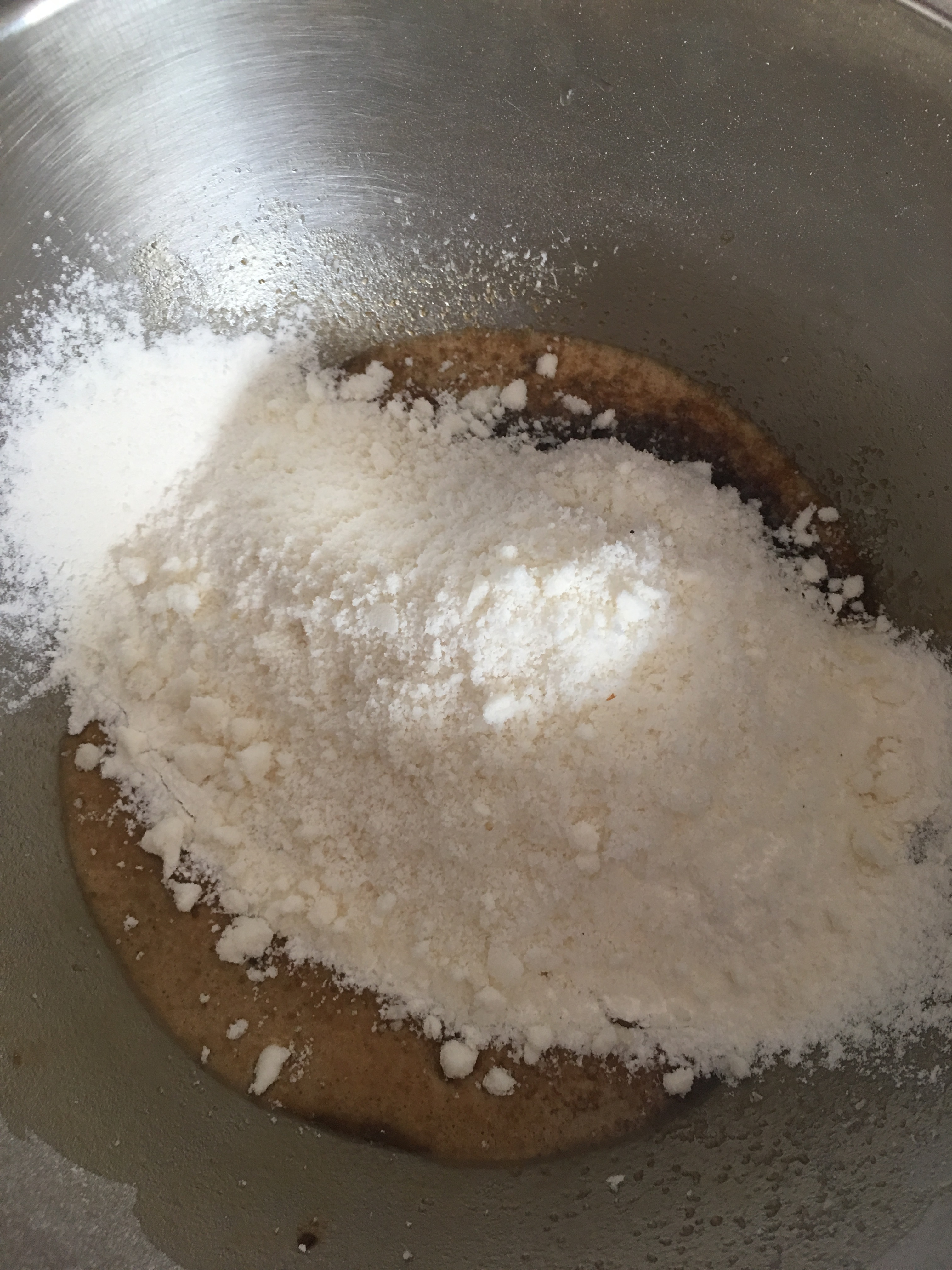 健康椰子油黑糖燕麥高縴餅干的做法 步骤3