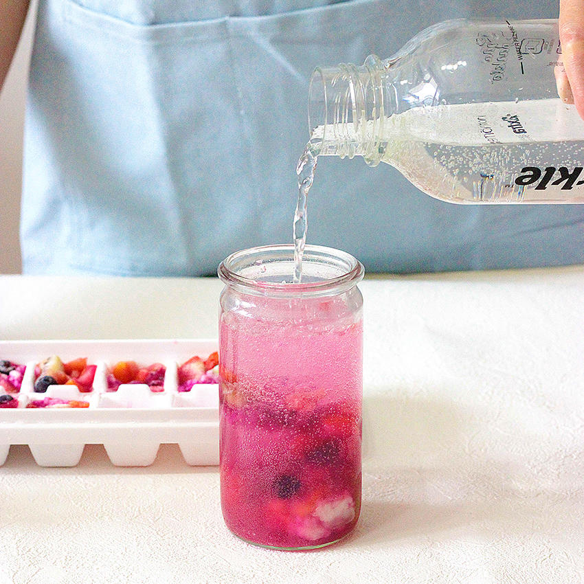 酒釀水果蘇打氣泡水的做法 步骤8