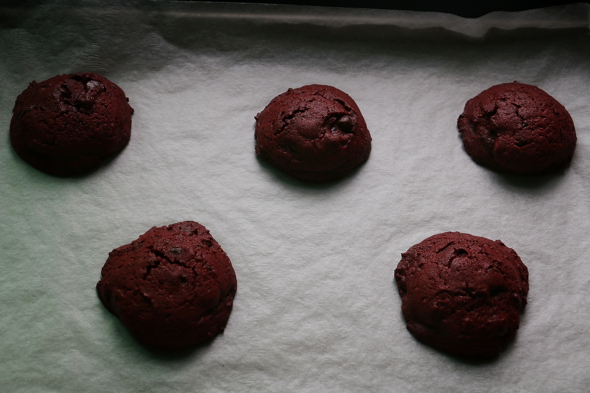 紅絲絨可可塊軟cookie---Meggle黃油試用的做法 步骤11