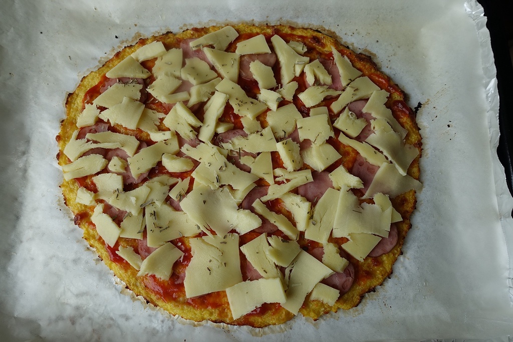 無面粉無油ソ花菜底披薩的做法 步骤10