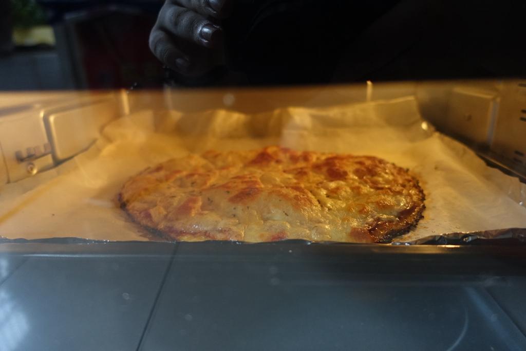 無面粉無油ソ花菜底披薩的做法 步骤11