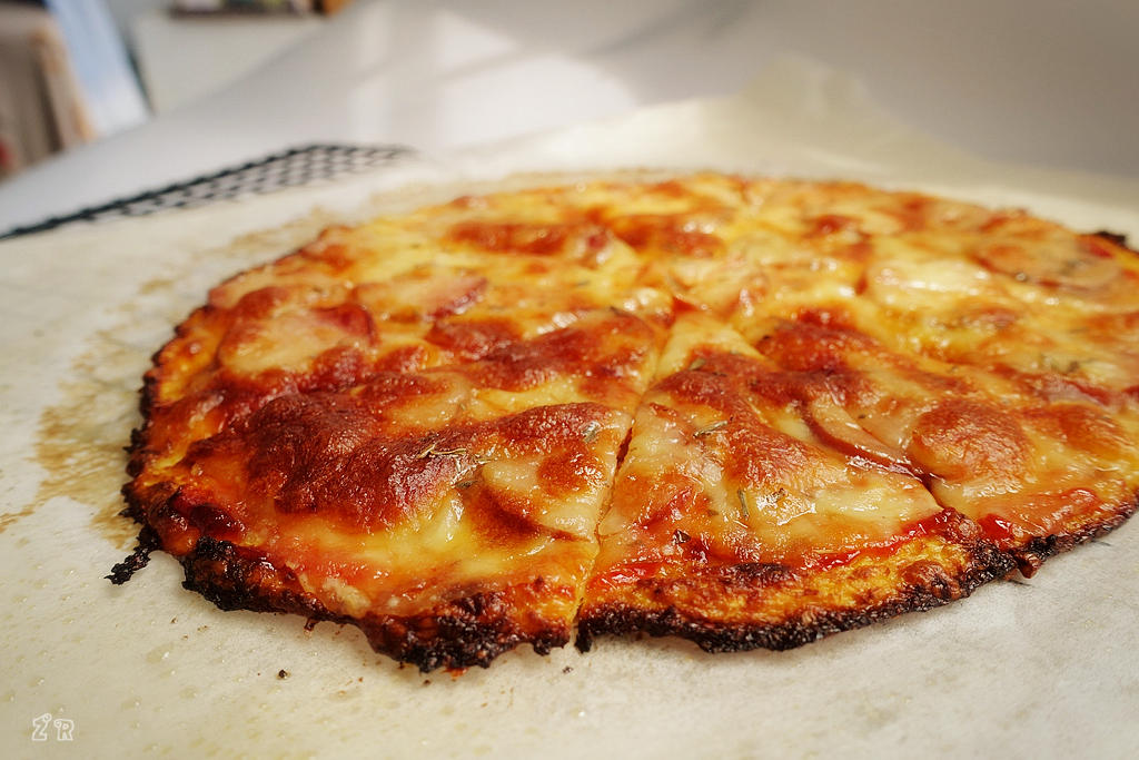無面粉無油ソ花菜底披薩的做法 步骤13