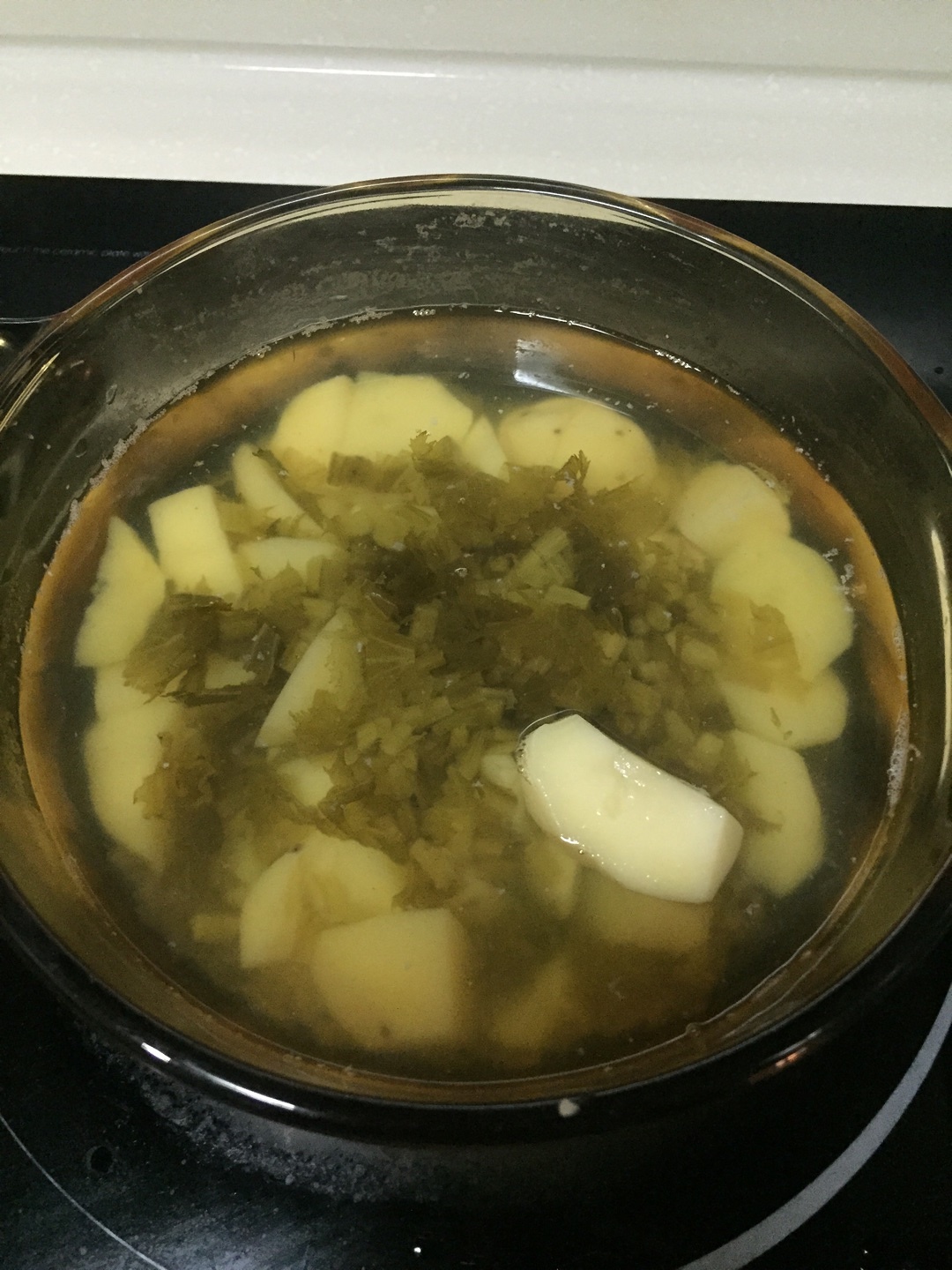 象山咸菜土豆湯的做法 步骤4