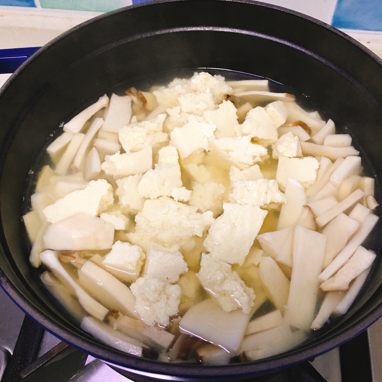減脂∼青菜菌菇豆腐湯的做法 步骤6