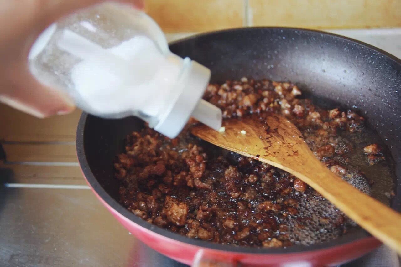 豌豆雜醬面（干溜）的做法 步骤7