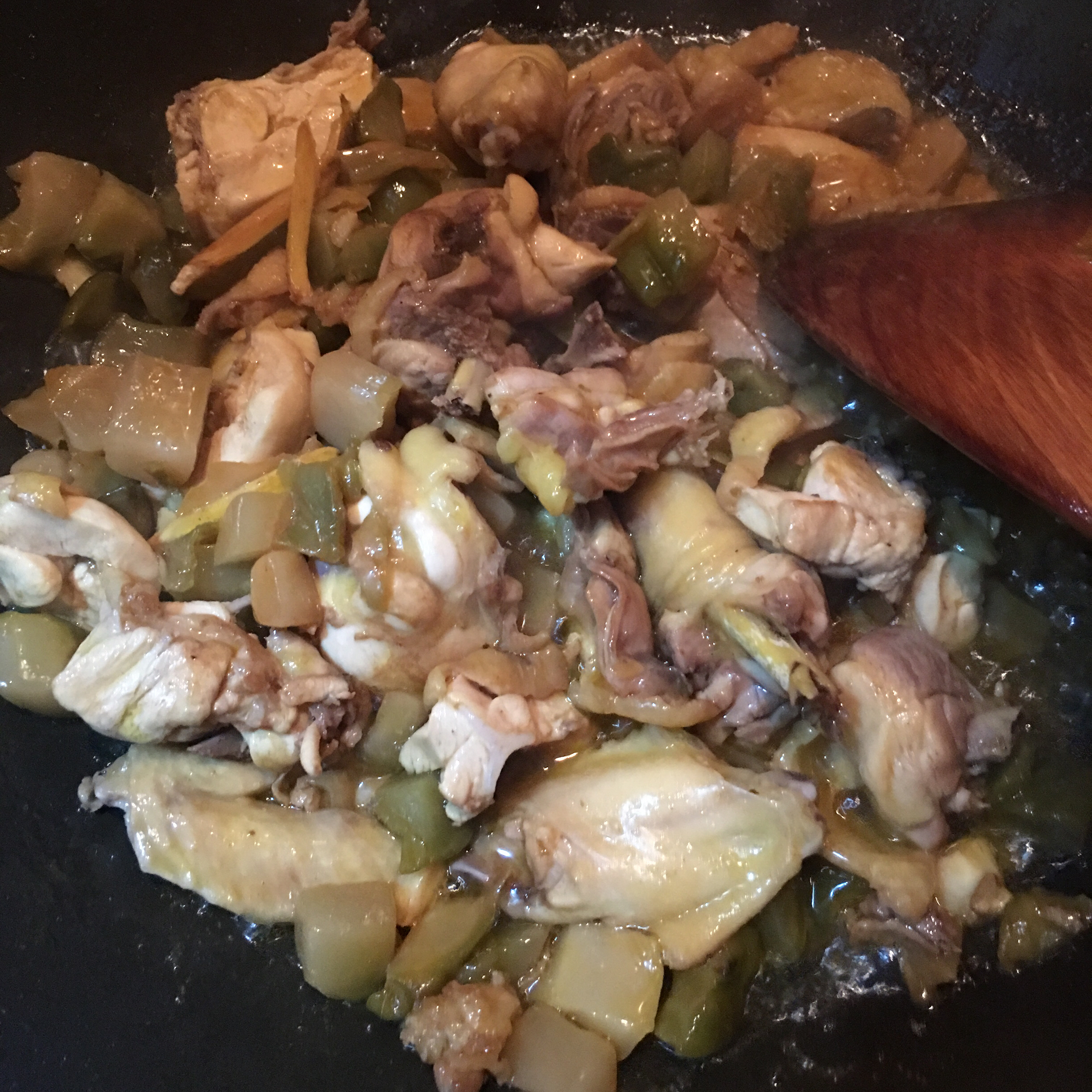 雞肉燜榨菜的做法 步骤7