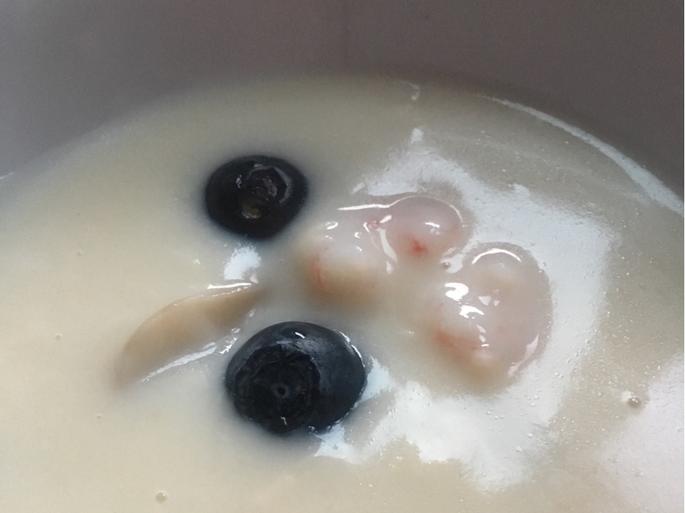 Baby奶油蝦仁蘑菇湯的做法 步骤4