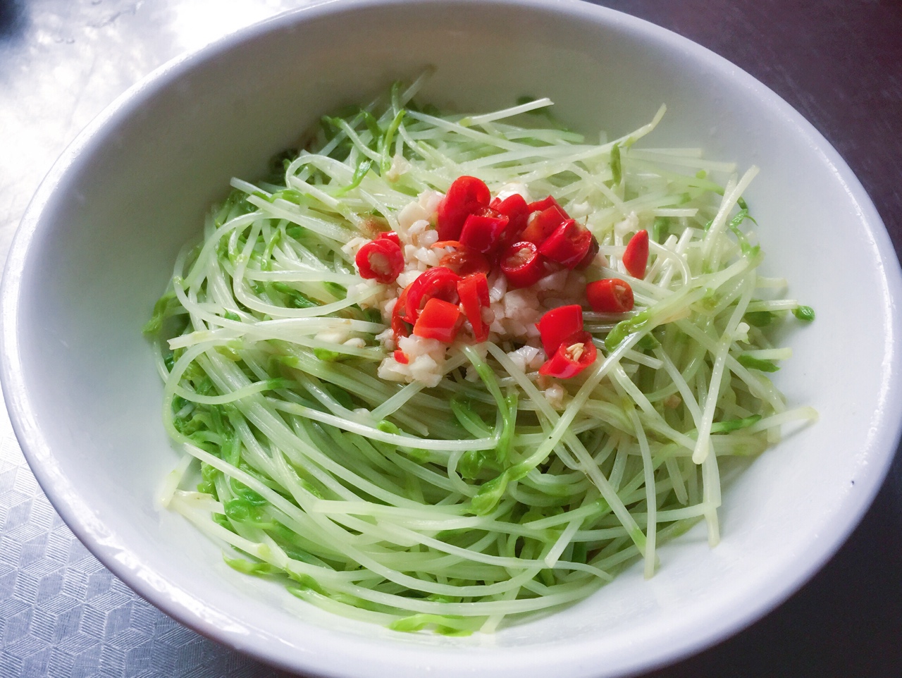 湘潭特色菜系—白芍綠豆芽的做法 步骤1