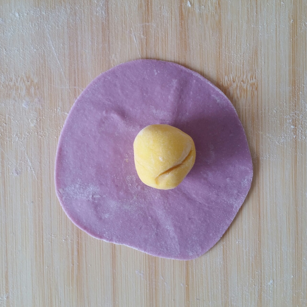 南瓜紫薯花樣饅頭的做法 步骤38
