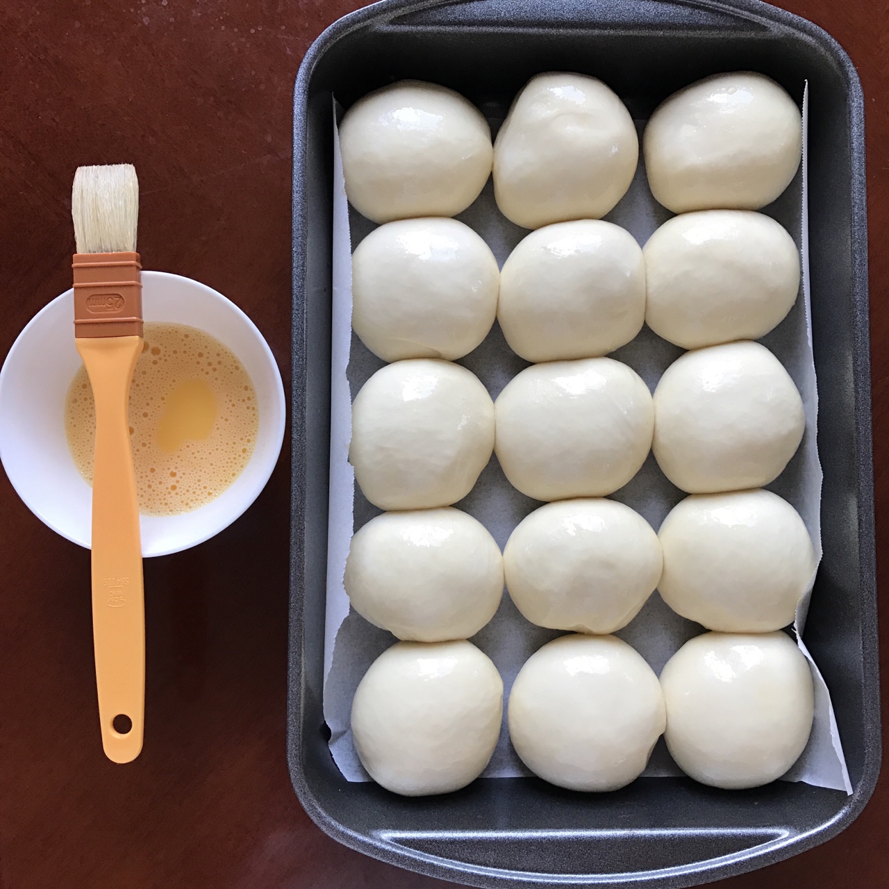 酸奶小面包15-16個 （中種冷藏發酵，多圖詳解。）的做法 步骤17