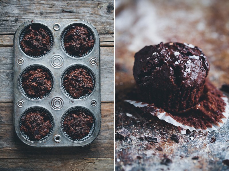 【GKS】椰香海鹽黑巧黑麥馬芬 Double Chocolate Rye Muffins的做法 步骤3