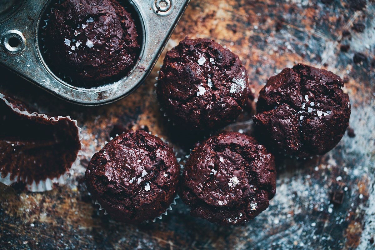 【GKS】椰香海鹽黑巧黑麥馬芬 Double Chocolate Rye Muffins的做法 步骤4