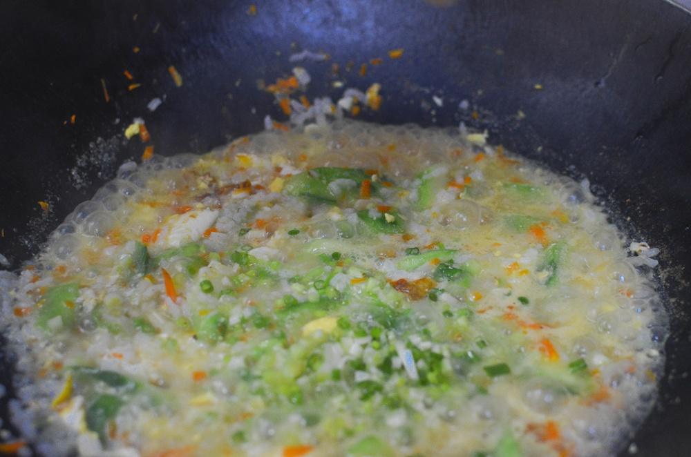 健康下火清熱的絲瓜粥 隔夜飯粥( °▽° ) 我最愛的蔬菜粥的做法 步骤7