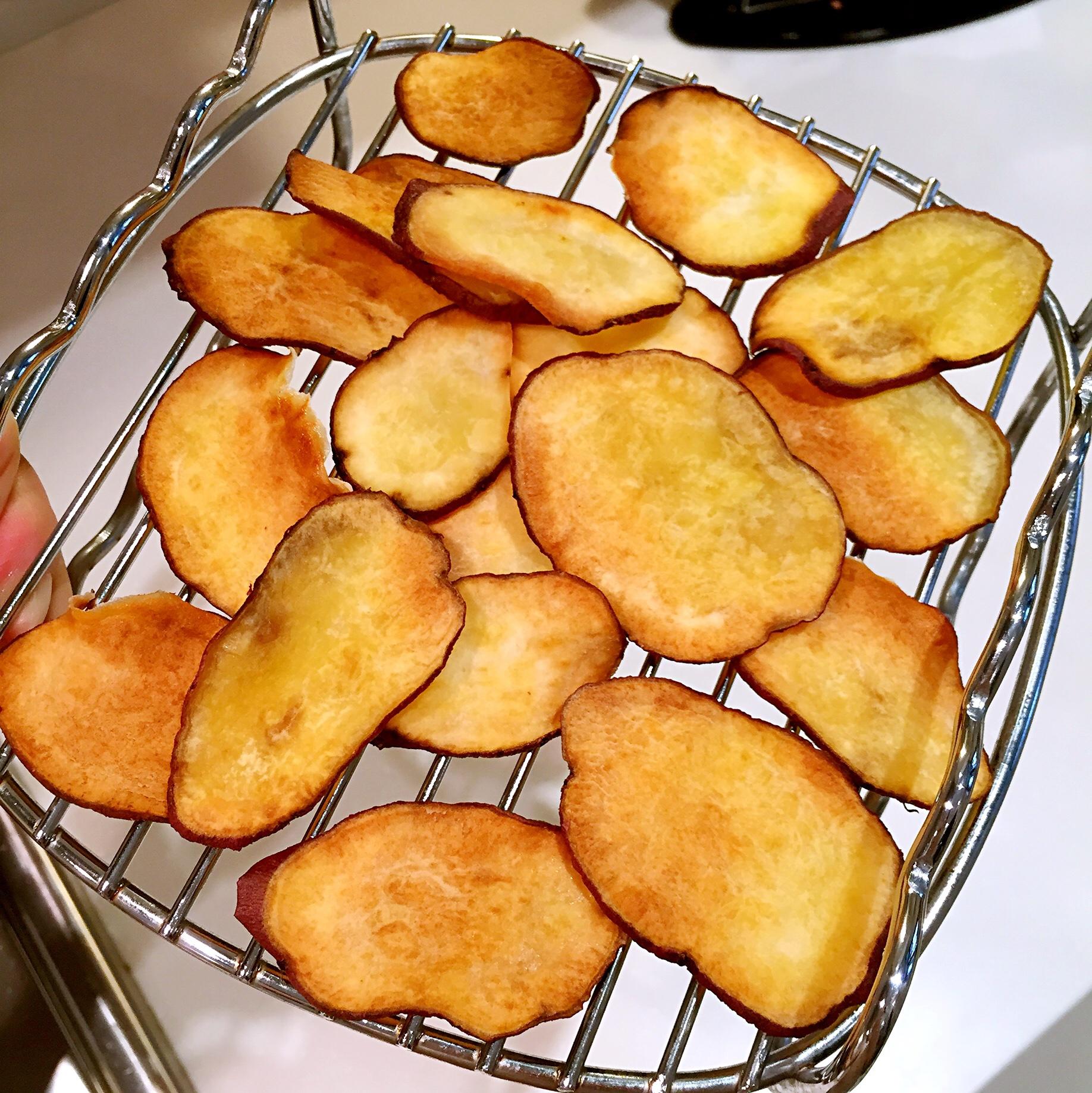 脆脆烤紅薯片（空氣炸鍋版+烤箱版）的做法 步骤8