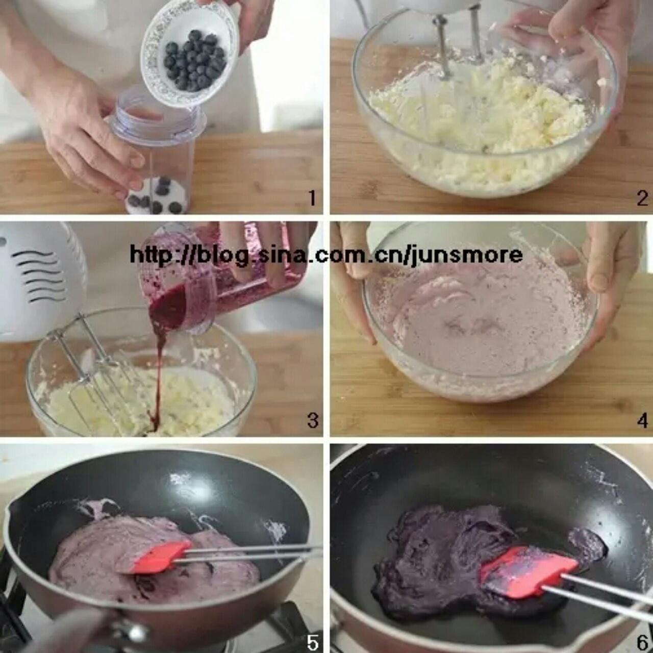 藍莓芝士酥餅的做法 步骤1
