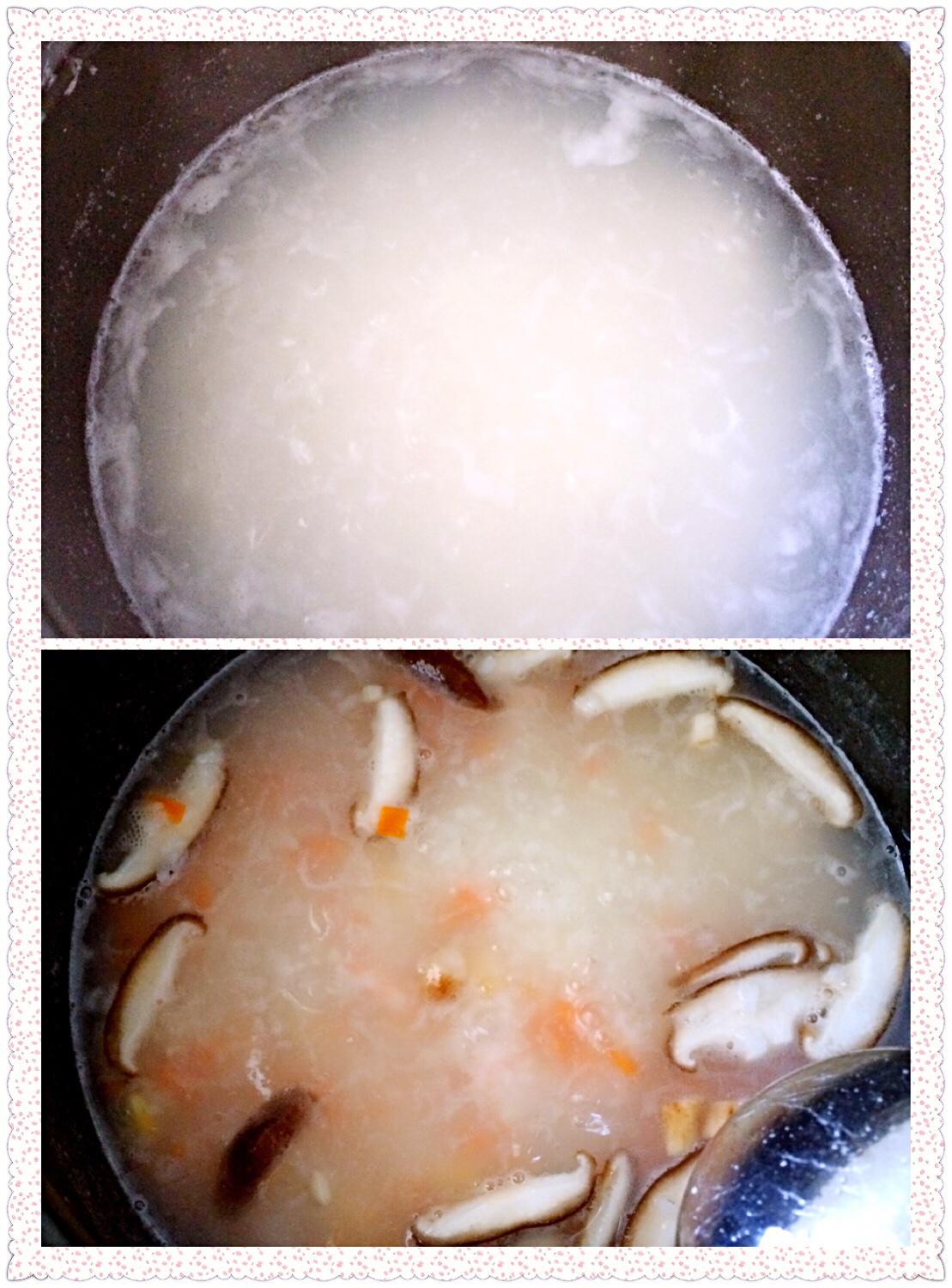 鮮蝦蔬菜粥的做法 步骤4