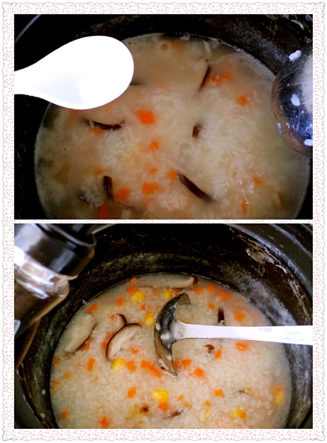鮮蝦蔬菜粥的做法 步骤5