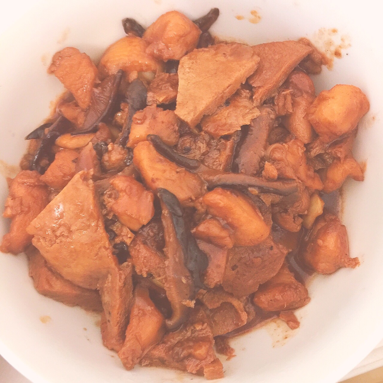 凍豆腐香菇燜雞腿的做法 步骤6