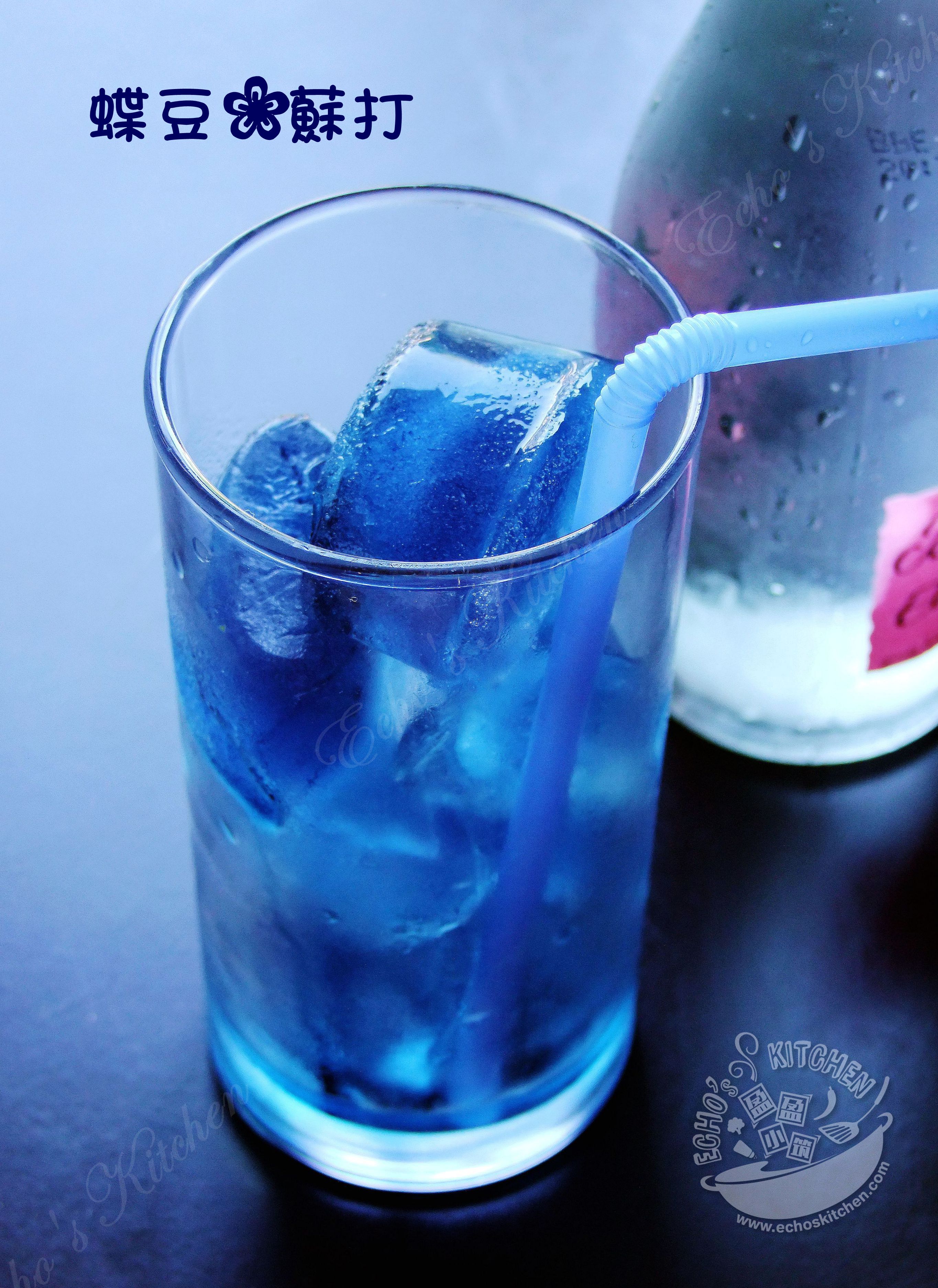 夢幻蝶豆花飲料 Natural Blue Soda的做法 步骤1