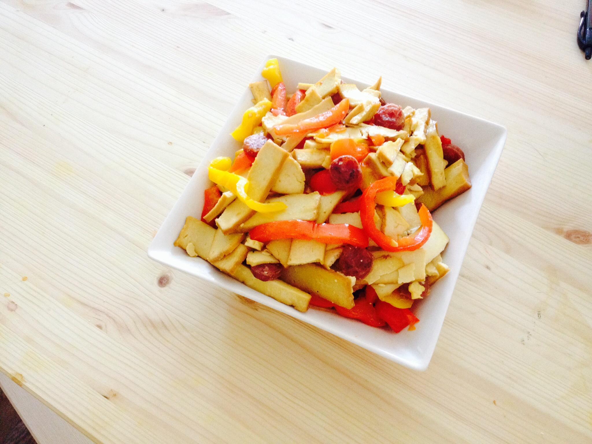 香干彩椒-快手菜（簡單清淡）的做法 步骤3