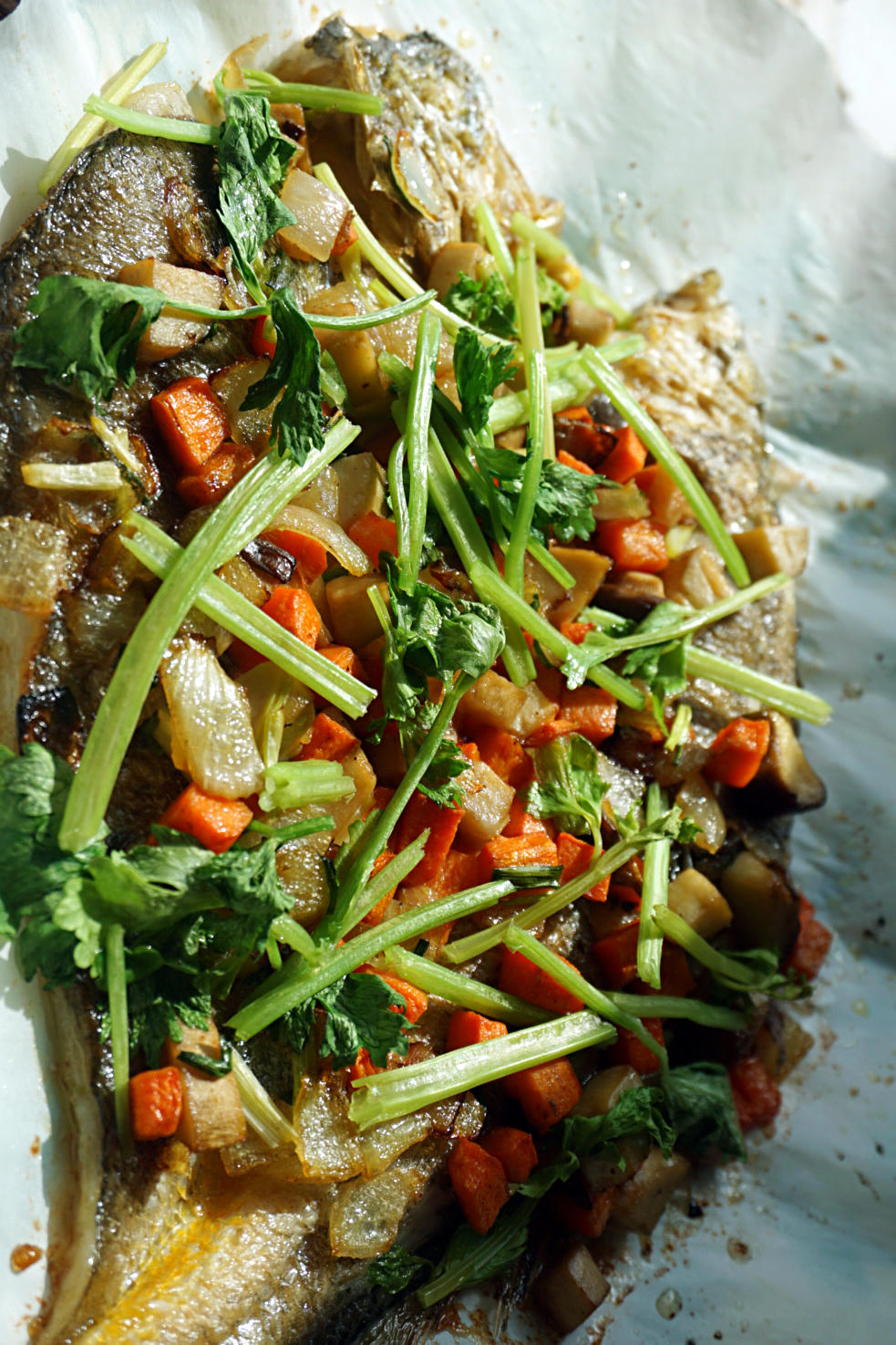 雜蔬烤黃花魚的做法 步骤7