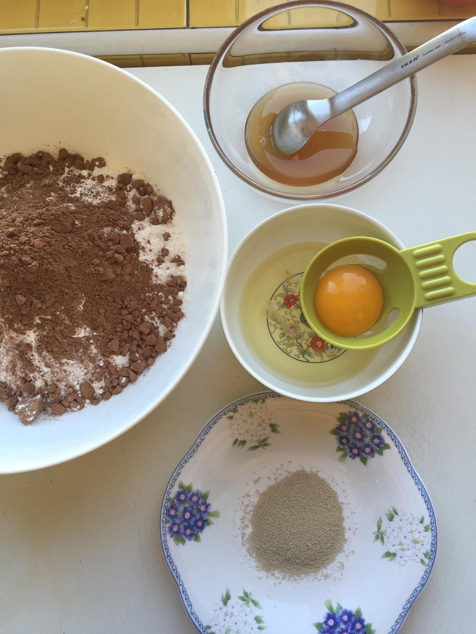 巧克力到一個不行包（含PH巧克力奶油方子）的做法 步骤1