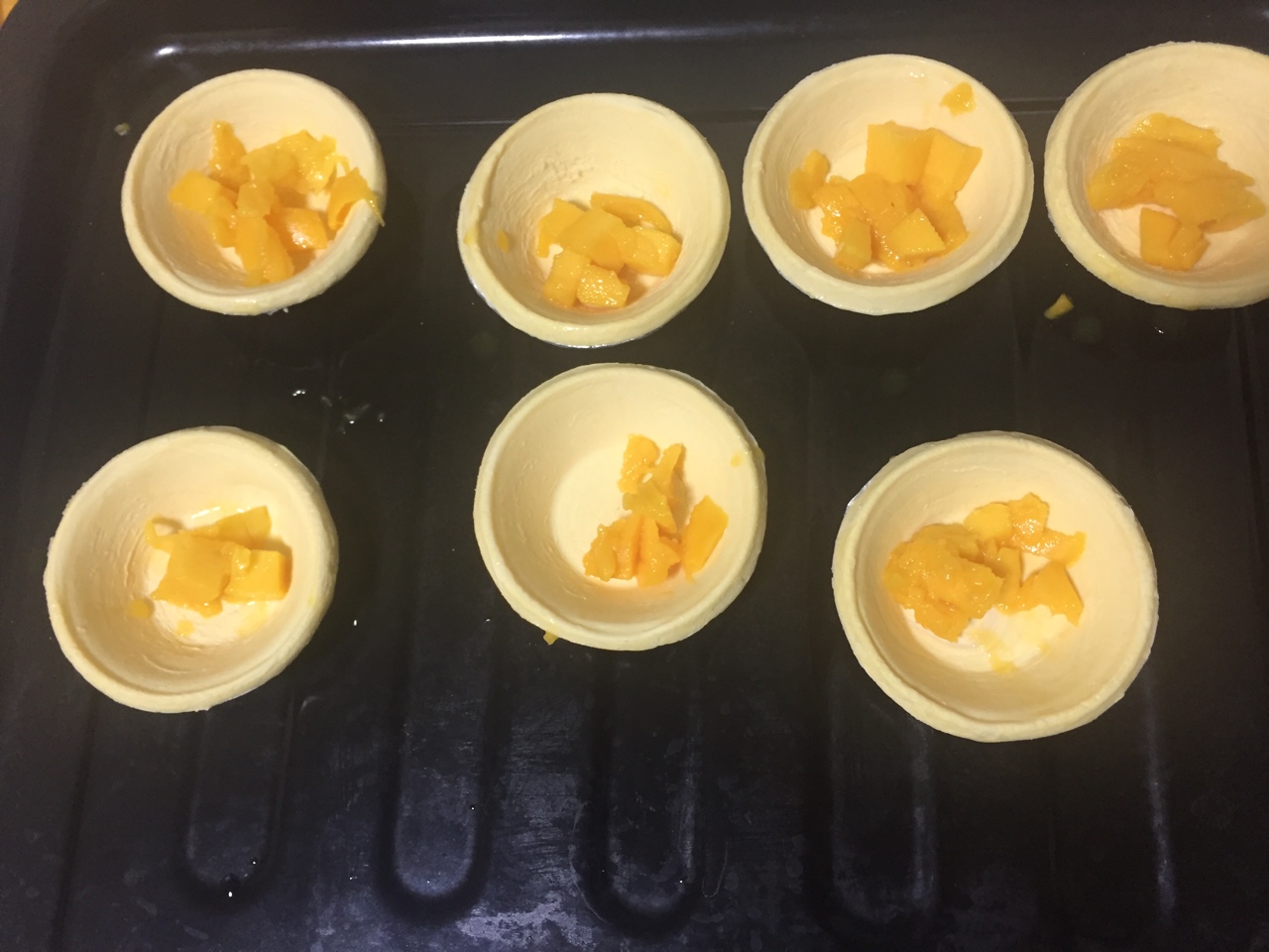芒果蛋撻（無奶油版）的做法 步骤1