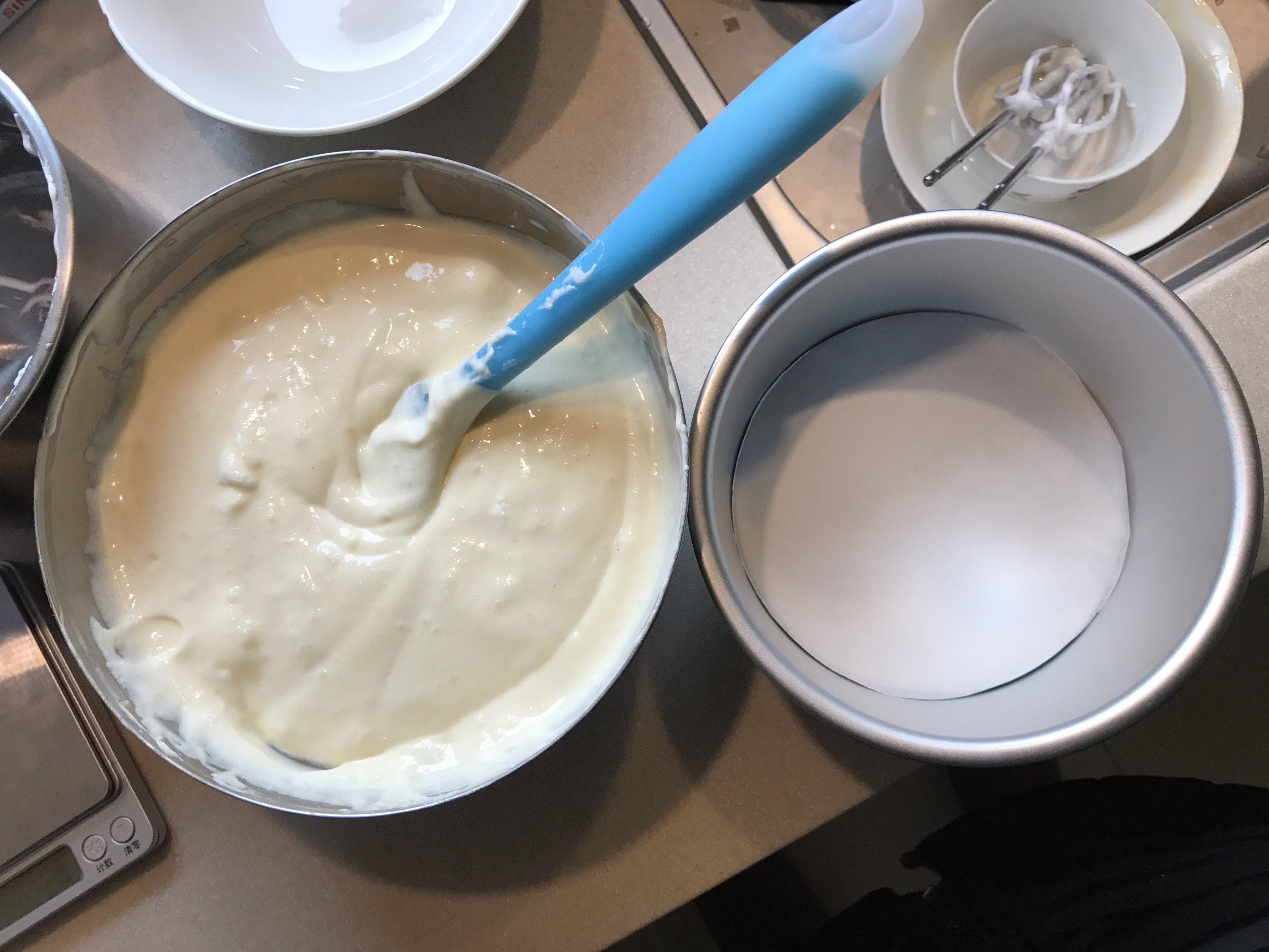 奶油乳酪蘑菇雲戚風蛋糕的做法 步骤12