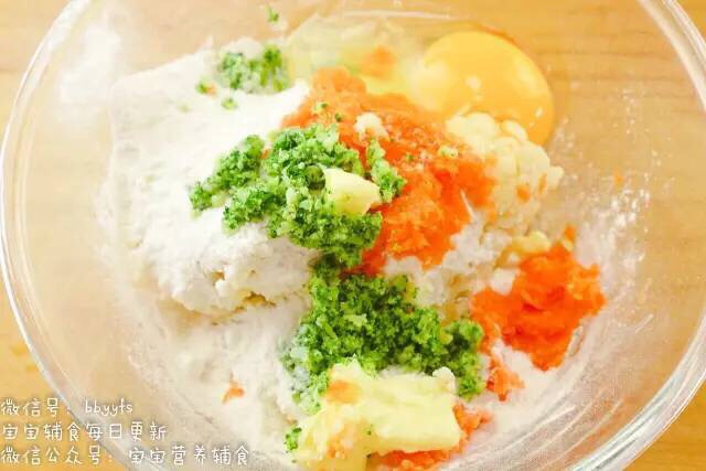 小米蔬菜餅片【寶寶零食】的做法 步骤5