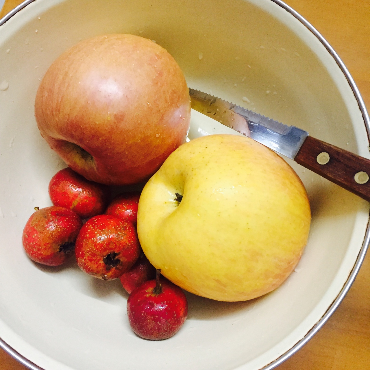 桂花山楂蘋果醬的做法 步骤1