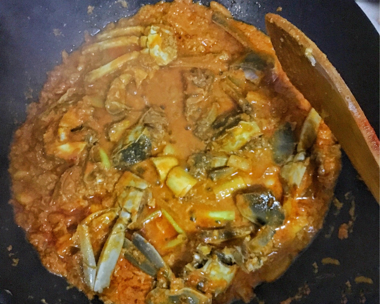 泰式咖喱蟹的做法 步骤3