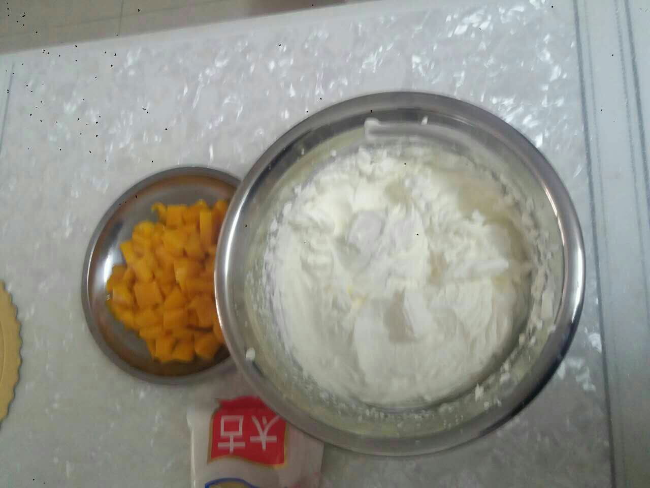 芒果cake的做法 步骤4
