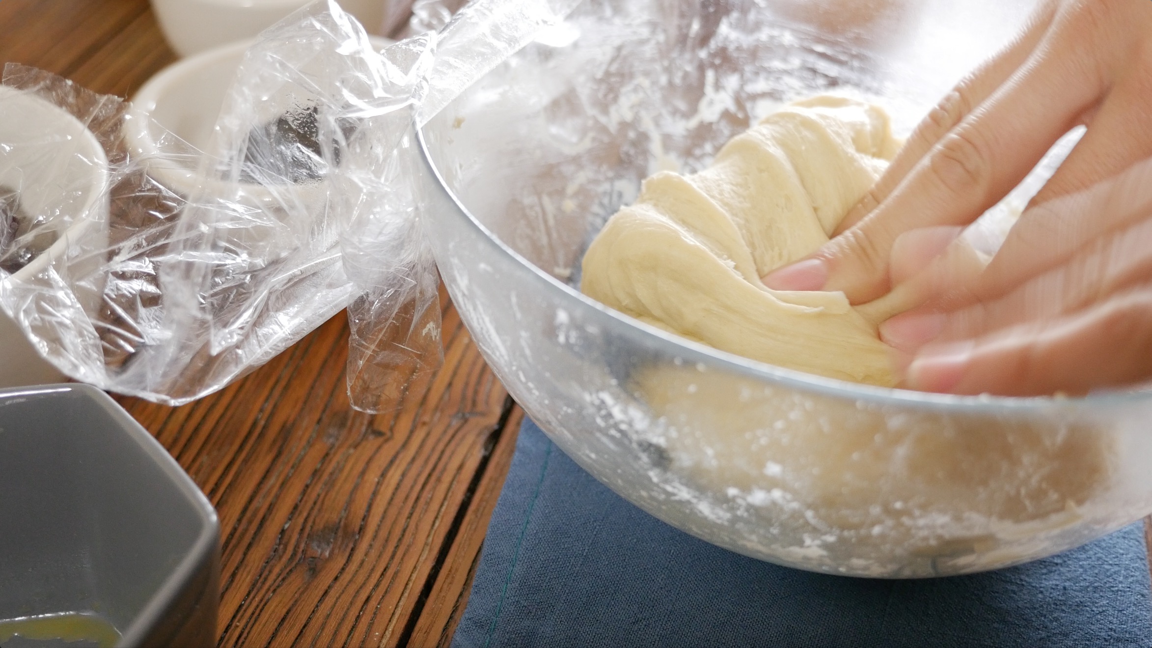 免揉豆沙小面包的做法 步骤9