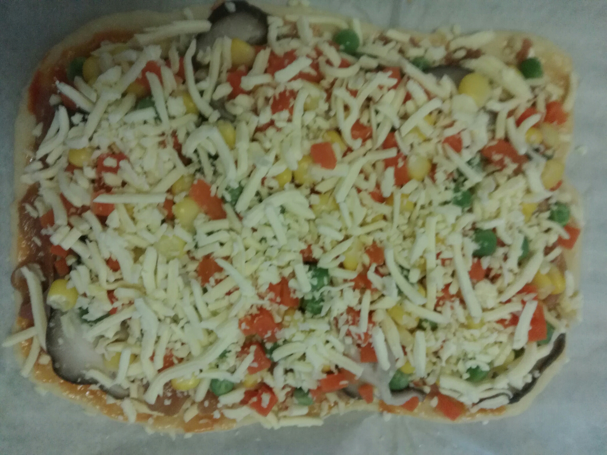 比必勝客還好吃的雞肉蔬菜披薩 （簡單易做菜鳥版）的做法 步骤10