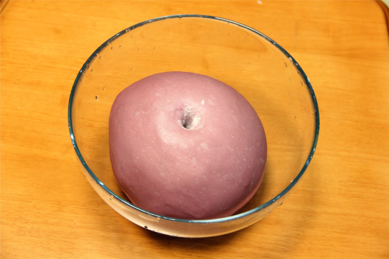紫薯麻薯歐包的做法 步骤2
