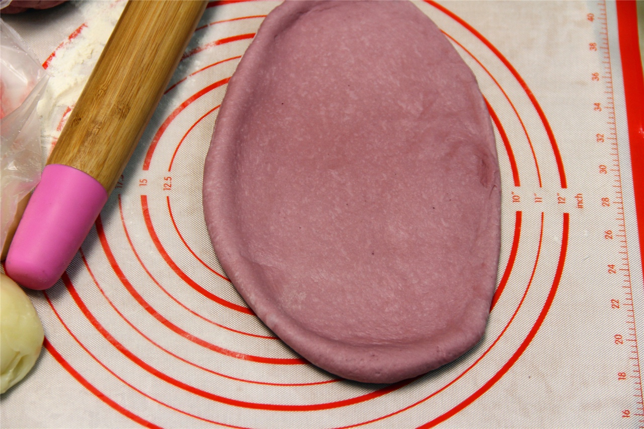 紫薯麻薯歐包的做法 步骤4